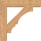 Ekena Millwork Balboa Block Smooth Bracket w/ Offset Brace, Western Red Cedar, 7 1/2"W x 34"D x 34"H BKT0806X34X34BOA05SWR - alternate 3